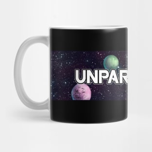 Unparalleled  Comics Text Logo Mug